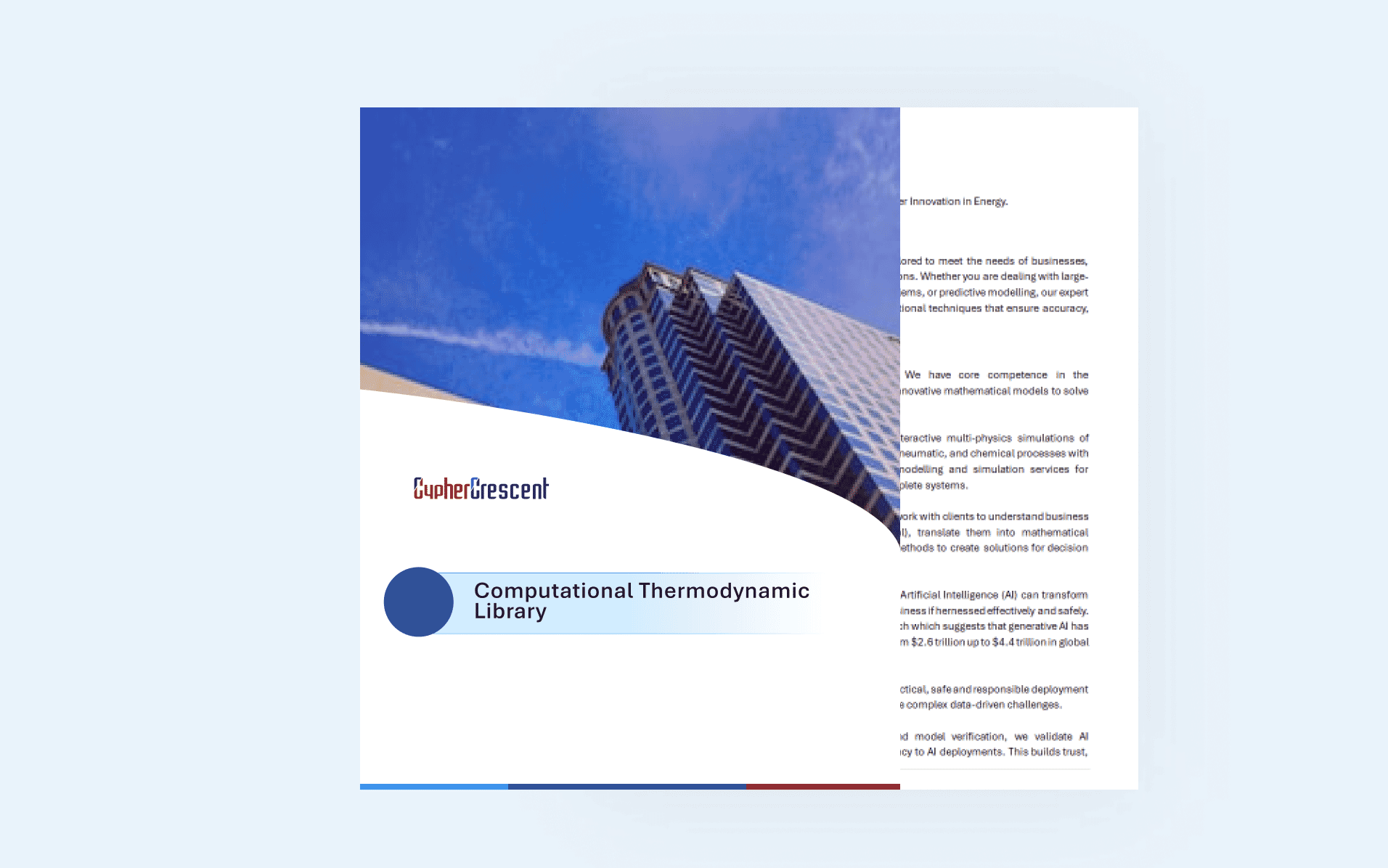 Computational Thermodynamic Library