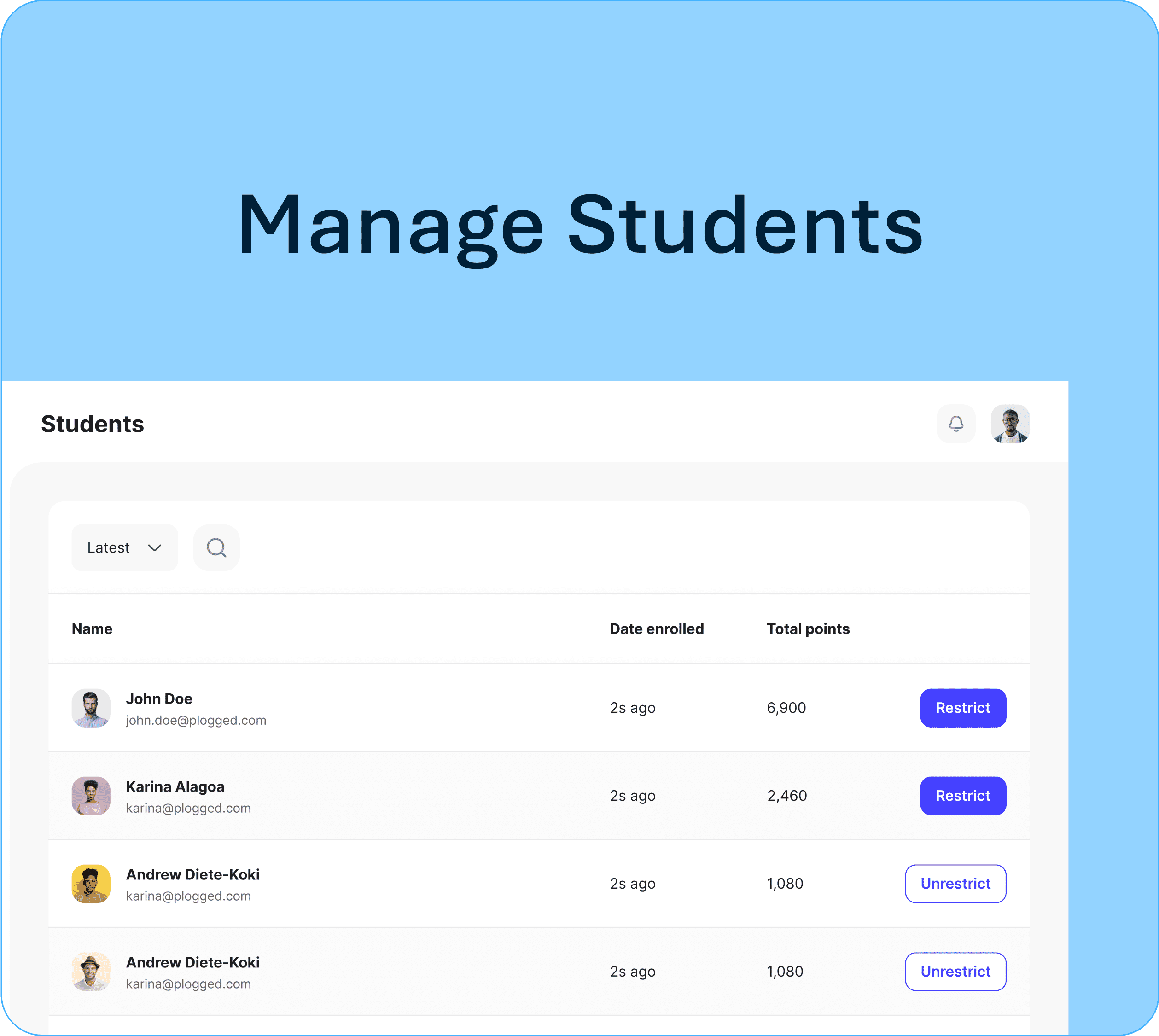 Facilitator feature 2